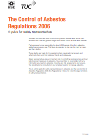 HSE/TUC (2006) The Control of Asbestos Regulations: a guide for safety representatives