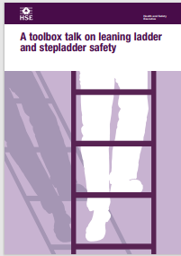 INDG403 A toolbox talk on leaning ladder and stepladder
